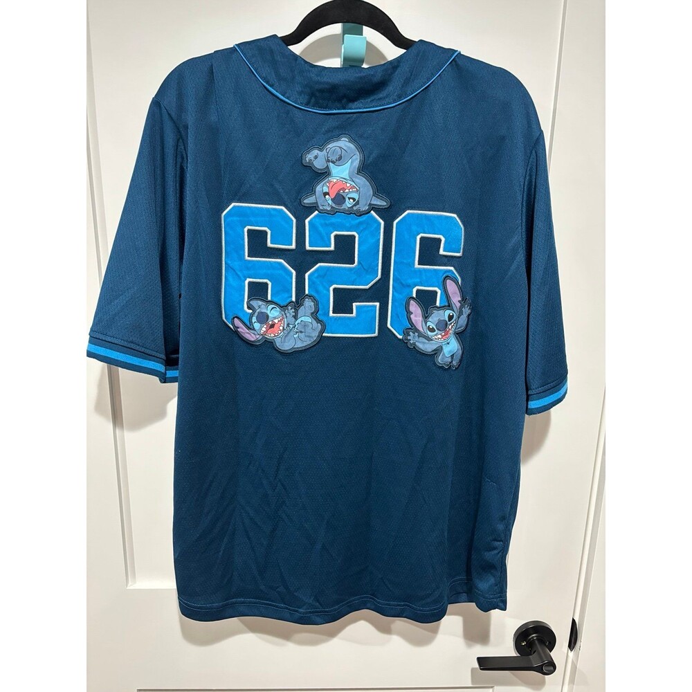 Disney Stitch Blue 626 Baseball Spirit Jersey size L 2025 - Picture 2 of 5